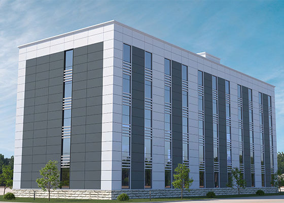 Q355B Welded Commercial Building Prefabricated Office Construction