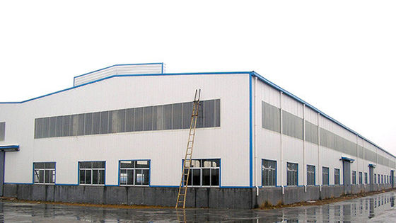 Galvanized Prefab Steel Warehouse GB For Industrial Buildings Construction