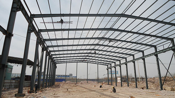 Durable Steel Frame Prefab Industrial Buildings Column Beam