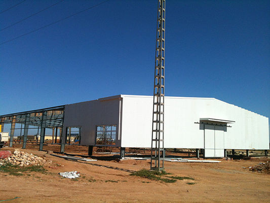 Pre Engineered Tube Steel Buildings Q235 Q355 Galvanize  Painted