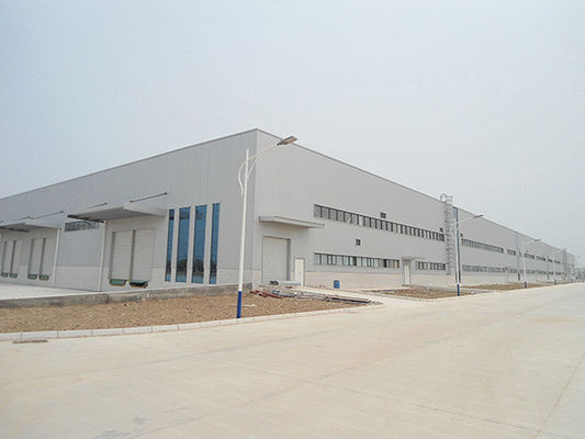 Welded H Section Prefab Steel Warehouse Buildings High Strength