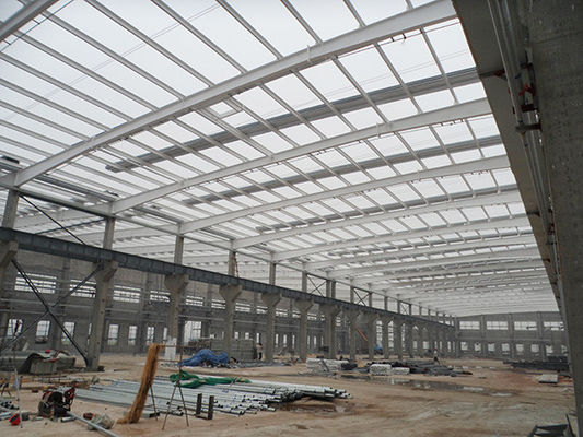 Q355 Prefab Building Construction Metal Frame Galvanized Painted