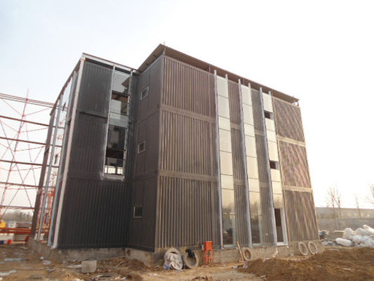 High Rise Storage Prefab Steel Commercial Buildings Painted Galvanized
